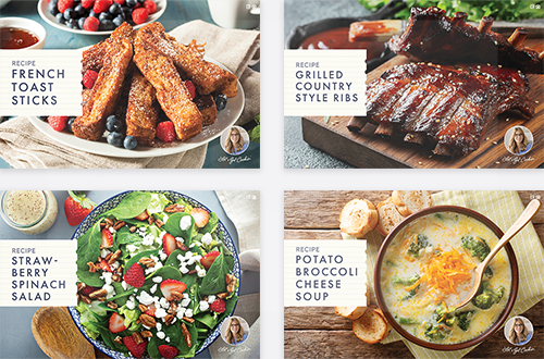 Recipes Postcard Campaign