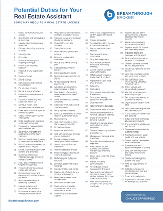Real Estate Assistant Tasks